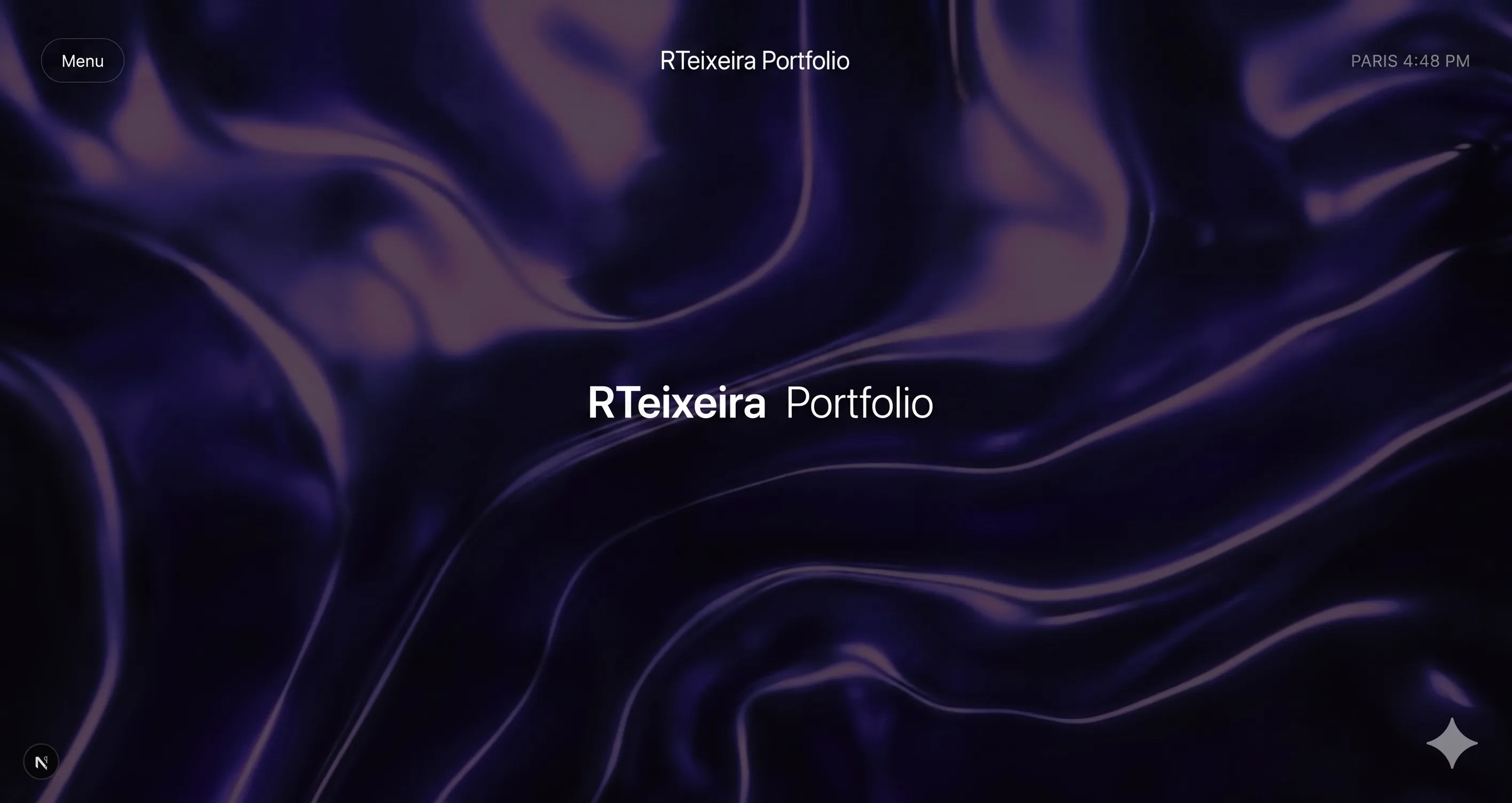 Aperçu du projet Portfolio — Next.js